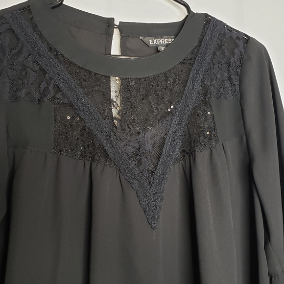 Women's long sleeve Express blouse size Medium - Picture 3 of 6